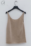 BASERANGE Camisole BAS-KNRT-RC-SU24-NATURALE
